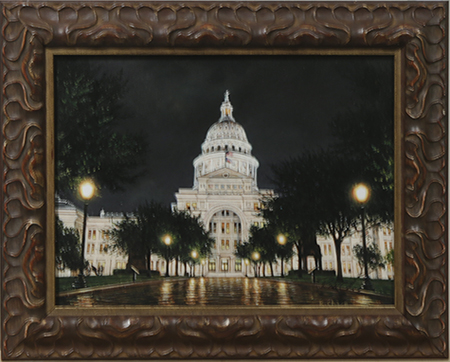 Texas Capitol at Night by artist Rod Chase